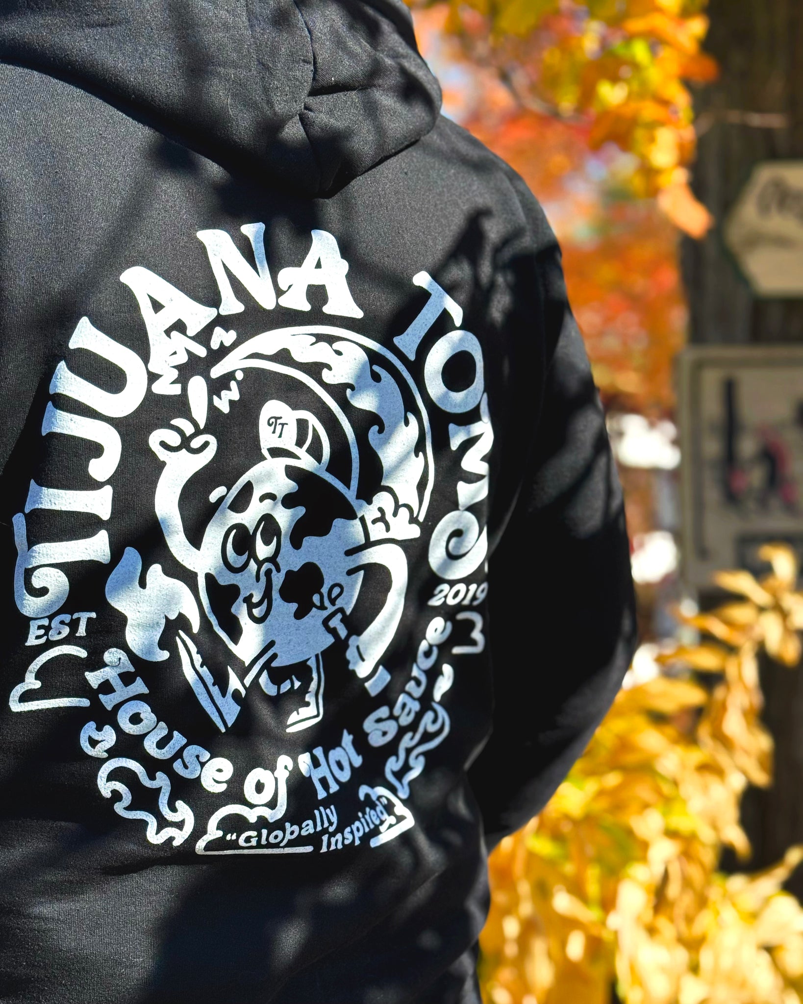 2025 World Mascot Fire Hoodie (Black)