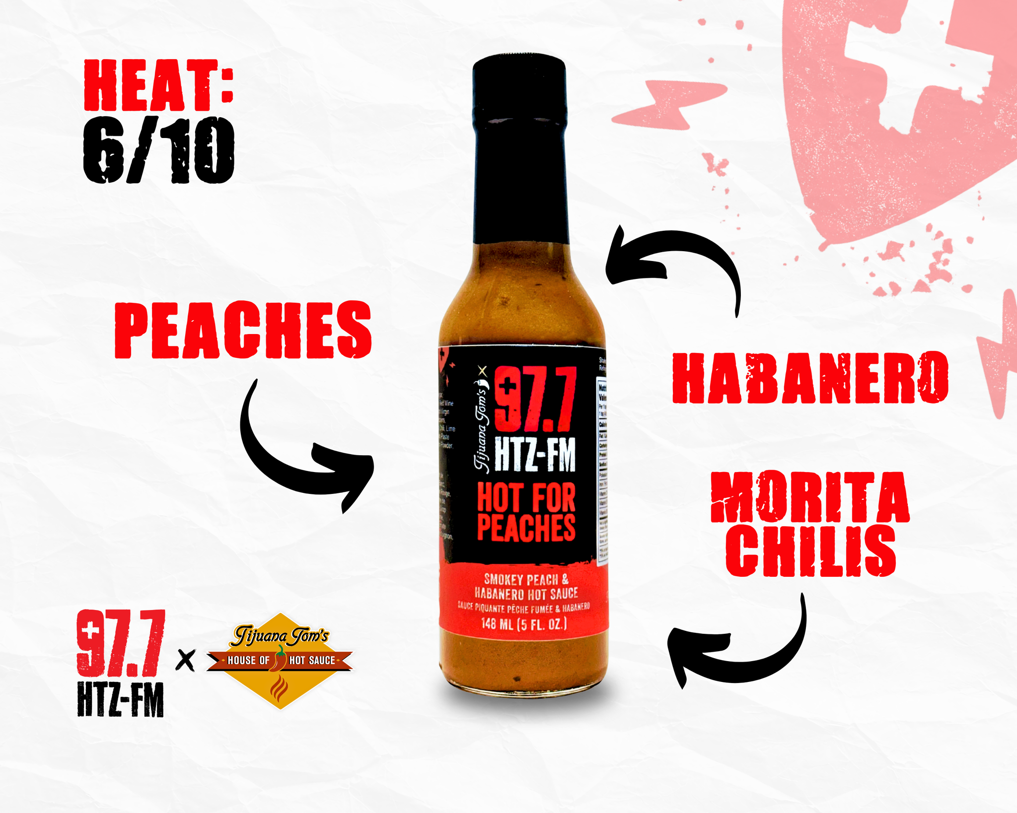 Tijuana Tom's x 97.7 HTZ FM - Hot For Peaches